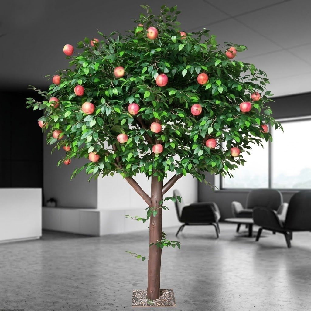 Apple tree in an office lounge
